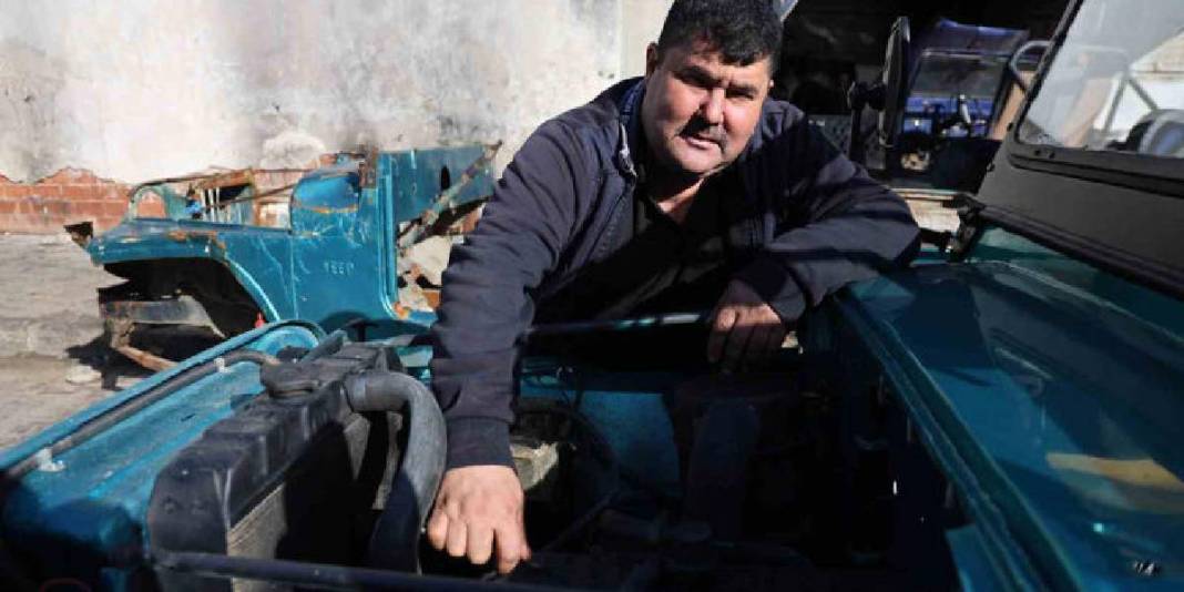 Yılların ustasının elinden trafiğe çıkıyor: 4 çeker arazi ciplerine yeniden hayat veriyor 1